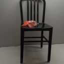 Flash Furniture Commercial Grade Black Metal Indoor-Outdoor Chair (Set of 1)