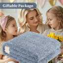 WRENSONGE Throw Blanket Cationic Dyeing Blue Soft Cozy Fluffy Warm Hand Made Throw Blankets for Couch, Sofa, Chair, Bed, Camping, Picnic, Travel Lightweight Bed Blanket - 50"*60"