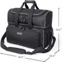 Mangrove Bowling Ball Bag 2 Ball Bowling Bag - 2022 Two Ball Bowling Bags with Double Ball Holder - Fits Bowling Shoes Up to Mens Size 16 and Accessories