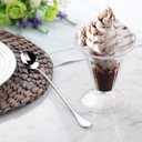 dhrbsx Long-Handled ice Tea Spoon, Cocktail stir Spoons, Stainless Steel Coffee Spoons, ice Cream Scoop Set of 8 (pointed, Silver)