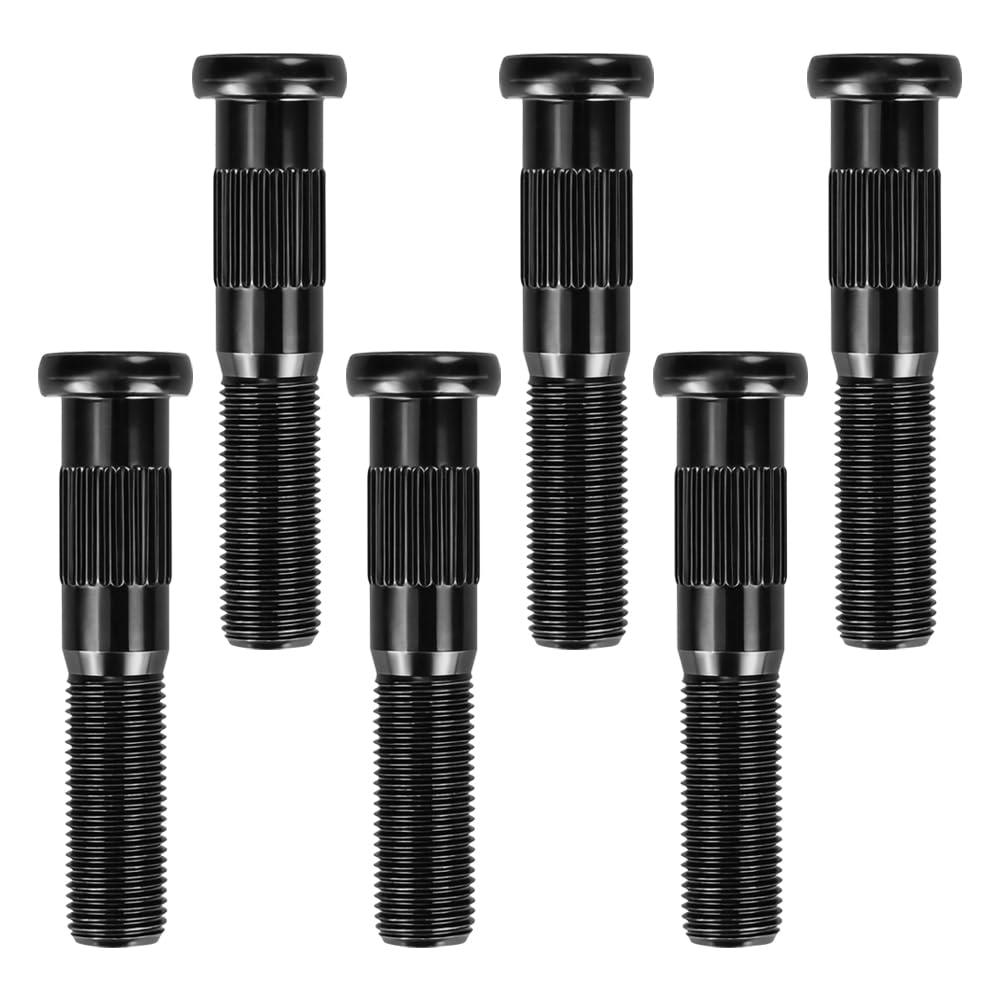 6 Pack 007-262-00 Press-in Wheel Studs 1/2"-20 Thread, Dexter 52007000 lb Axles, 1/2"-20 Dia, 2.70" Long, 0.68" Spline, 1.38" Base, 0.54"