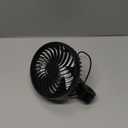 USB Car Fans for Backseat5.39in Portable Car Cooling Fan with 3 Speeds, Quiet Brushless Motor, Rotatable Air Ventilation for Kids Baby 5V/1A Headrest Mount Auto Cooler No Battery(Headrest Buckle)