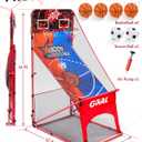 Foldable Basketball Arcade Game for Kids - Toy Gift for Ages 3-8