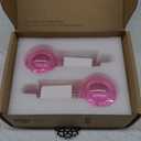 LUONKOS Ice Globes for Face, Neck & Eyes - Pink, Set of 2 - Unbreakable, Reusable Glass Gua Sha Tool - Facial Ice Globes for Puffiness, Wrinkles, Dark Circles - Facial Tools - Glow & Reduce Irritation