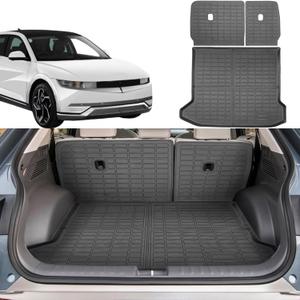 Cargo Liner Backrest Mat Fits for Hyundai Ioniq 5 2022-2024 2025 Cargo Mat Liner All Weather TPE Protector Back Seat Cover Accessories