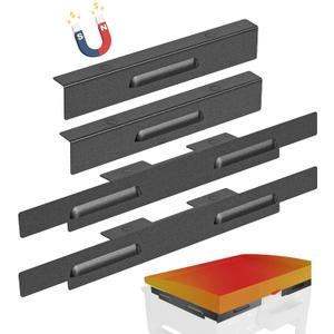 Wind Guards for Blackstone 22 inch Griddle, Magnetic Wind Screens, Blackstone Griddle Accessories, Fit with Hood, Rear Grease Cup and Side Shelf, Heat Shield for Side Table, Grilling Gifts, Black (14.4" x 1.9" x 1.3")