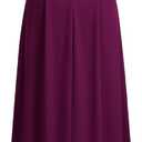 MISSMAY Women's Formal Floral Lace 2/3 Sleeves Long Evening Party Maxi Dress (Magenta)