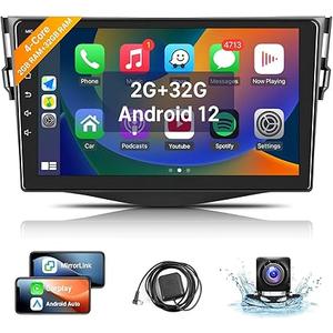 Leadfan Car Stereo for Toyota RAV4 2006-2012 Radio with Wireless Carplay Android Auto 9'' Touchscreen Replacement in-Dash Bluetooth WiFi GPS Navigation SWC MirrorLink Backup Camera