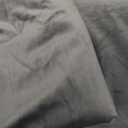 StangH Grey Velvet Curtains for Living Room 96 inches Long Blackout Curtains for Bedroom Grommet Privacy Thermal Insulated Window Drapes for Sliding Glass Door, W52 by L96 inches, 2 Panels