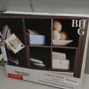 Quad Shelf Insert for Cube Organizers, Tobacco Oak 12.91" W x 15.12" D x 12.91" H