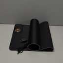 RGB Gaming Mouse Pad Wireless Charging Desk Mat with Foldable Phone Stand, Large LED Gaming Mat 800x350x4mm, 15 Light Modes, Waterproof, Keyboard Pad for PC Computer, Includes 20W PD Power Adapter (Black)