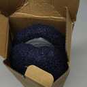 HomeTop Women's Fuzzy Curly Fur Memory Foam Loafer Slippers with Polar Fleece Lining (9-10, Navy)