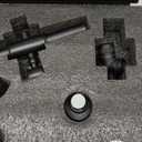 gotonovo Luxury Exposed Shower Faucet Set Bathroom Shower System 8 Inch Wall Mount Rainfall Shower Head with Handheld Spray Cross Double Handle Shower Fixture Adjustable Arc Rod Matte Black