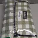 ZAZE Extra Large Picnic Outdoor Blanket, 80''x80'' Waterproof Foldable Blankets Gingham Picnic Mat for Beach, Camping Grass Lawn Park Accessories Cute Couple Gifts Ideas Wedding Registry(Green White)