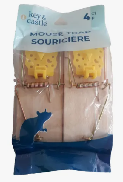 key & castle Mouse Trap Souriciere Pack of 4