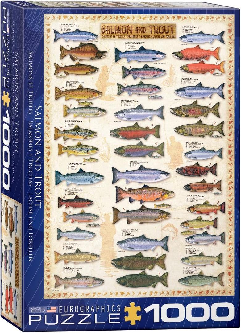 Eurographics Salmon and Trout 1000-Piece Puzzle