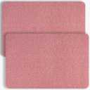 Hargiis Non-Slip Bathtub Mat, 2 Pack Anti Slip Shower Mat, Fast Drying Bathtub Mats, Foot Scrubber Mat, Anti Slip Mat for Tub, Floor, Bathroom, Kitchen, Home, Hotel (Pink 24"×16"+24"×16")