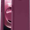 Vooii Compatible with iPhone 17e Case and for iPhone 16e Case, Liquid Silicone Upgrade [Camera Protection] [Soft Anti-Scratch Microfiber Lining] Shockproof Phone Case for iPhone 17e/16e 6.1" - WineRed