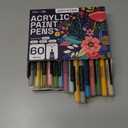 ARTISTRO 60 Acrylic Paint Pens, Art Set Acrylic Paint Markers, Fabric Markers for Textile, Canvas, Rock, Glass, Wood, Paper, Pumpkin, DIY, Paint Markers for Kids and Adults