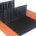 16 Pack - L 10" x H 6" x W1.5, 5mm Thick Black L Shelf Bracket, Iron Shelf Brackets, Metal Shelf Brackets, Floating Shelf, Shelf Supports with Screws