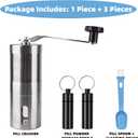 Pill Crusher Stainless Steel with Ceramic Burr for Fine Powder Grinding | Adjustable Manual Grinder for Elderly Care, Feeding Tube & Pet Pills