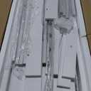 Rolanstar Bookshelf 5 Tier with 4 Hooks, Reversible Corner Bookshelf, 65" Industrial Wooden Bookcase with Open Shelves and Metal Frame for Living Room, Bedroom, Home Office, White