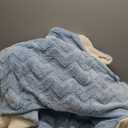 BEDELITE Fluffy Queen Comforter Set - Super Soft Sherpa Light Blue Comforter for Queen Size Bed, Luxury Warm Bedding Set for Winter, Fuzzy Bed Set 3 Pieces (1 Comforter, 2 Pillowcases)