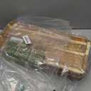 GEHE 3 Tier Serving Tray Acacia Wooden Tiered Tray Stand Foldable Dessert Table Display Set Decor Charcuterie Boards for Party, Birthday, Wedding, Christmas