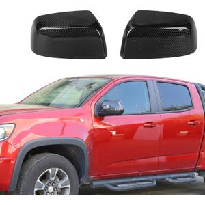 Voodonala for Chevy Colorado 2014-2022 RearView Mirror Cover Side Mirror Cover Compatible with Chevy Colorado 2014+/ GMC CANYON 2014-2022(2Pcs/set,ABS,Carbon Fiber Black)