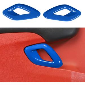 Voodonala for Dodge Challenger 2015-2023 Car Door Inner Door Handle Cover Trim Accessories for Dodge Challenger 2015-2023(Blue,2pcs/Set)