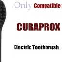 6 Pcs Replacement Toothbrush Heads for Curaprox Hydrosonic Electric Toothbrush Adults, Black