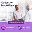 Urine Hats for Toilet - Reinforced Ribbing Stool Sample Collection Kit - Standard Fit Urine Collection Hat for Toilet - Specimen Collector Urine with Durable Materials - 4 Pack