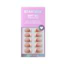 BTArtbox Press on Nails Square - French Tip Press On Nails Short, Seamless Fit Glue on Nails for Nail Art Manicure, 15 Sizes, French Girl