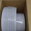 KIRE 100PCS Disposable Plates - White with Gold Rim Plastic Plates - Includes 50Pieces 10.25inch Dinner and 50Pieces 7.5inch Dessert/Salad Plate for Wedding/Spring Party/Graduation