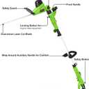 GARCARE 2 in 1 Electric Pole Hedge Trimmer, Power Hedge Trimmer with 18 inch Dual-Action Laser Cut & Adjustable Cutting Head, 4.8Amp, 600W, Corded