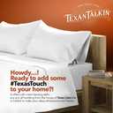TEXAS LINEN CO. Egyptian Cotton Split King Sheet Set - Texan Talkin' Collection 600 Series 5 PC Sheets for Adjustable Bed (Burgundy), Extra Long Staple, Luxury Hotel Sheets, 16" Deep Pocket Bedsheet