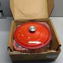 Enameled Cast Iron Dutch Oven - Umite Chef 5QT Pot with Lid & Cotton Potholders - Heavy-Duty Cookware for Bread Baking, Braising, Stews, Roasting(Red)