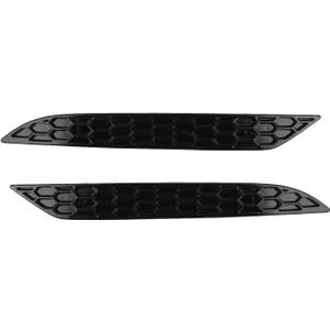 Rear Bumper Reflector, Pair of Left+Right Gloss Black Rear Bumper Reflector Honeycomb Set Fit for MK7.5 GTD R2017 2020