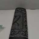 Yimobra Welcome Mat, Heavy Duty Sturdy Door Mats for Home Entrance Outdoor Indoor, Front Doormat for Outside Patio Floor Entry Porch Garage Office, Waterproof, Low Profile, 29.5x17, Black Grey