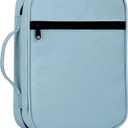 GERMUN Bible Cover with Durable Handle, Carrying Book Case Church Bag Bible, Protective with Zippered Pocket, Bible Study Accessories Supplies, Book Protector for Book Lovers, BlueBlack