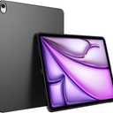 Puxicu for iPad Air 13 Inch Case M2 2024, Slim Design Matte TPU Rubber Soft TPU Protective Cover for iPad Air 13-inch (M2) 2024, Black