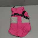 Small Dog Coat with Harness Built in, Warm Dog Jacket Winter with Zipper On Back, Waterproof Pet Snow Jacket Snowsuit Pet Sweater Clothes for Schnauzer, Yorkshire Terrier, Hot Pink Small