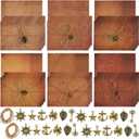 Vintage Stationary Paper and Envelopes Set, Writing Stationery Paper Letter and Envelopes Includes Sheets Antique Letter Papers, Kraft Envelopes, Retro Accessories, Rope (120 Pieces)