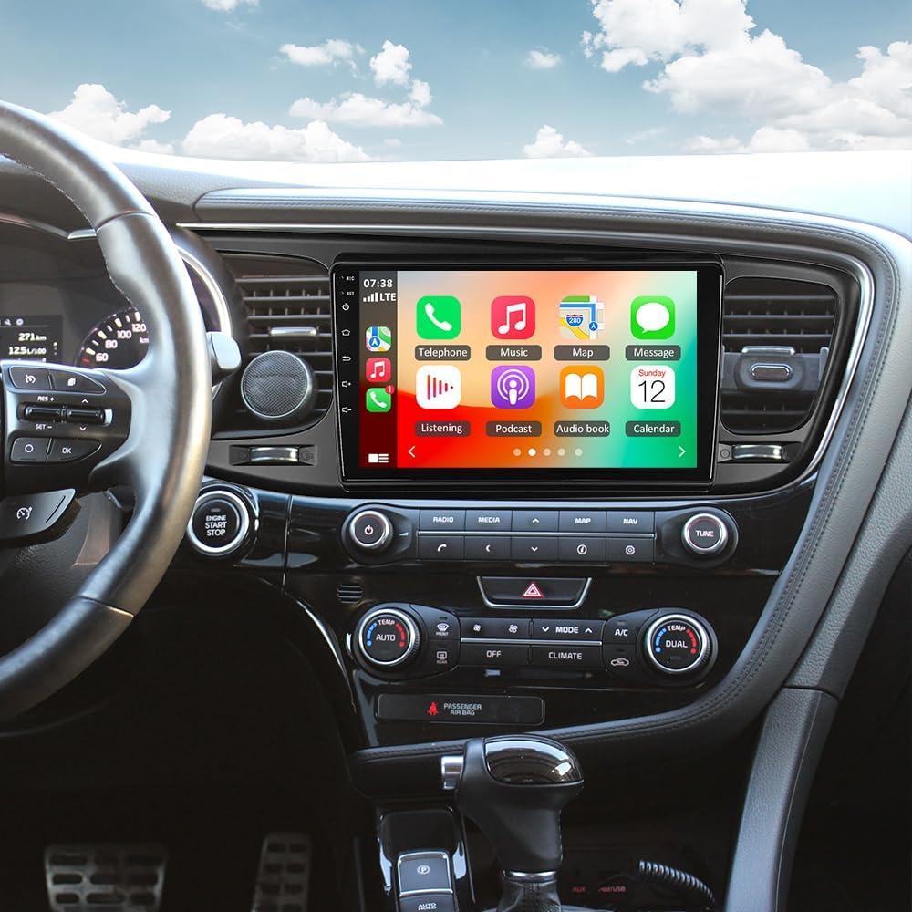 9 Inch Android 13 Car Stereo Compatible for Kia Optima K5 2011-2015 Touch Screen Car Radio Carplay and Android Auto with WiFi GPS Navigation Steering Wheel Control + Backup Camera