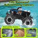 Threeking 1:16 Waterproof Monster Truck Toys RC Cars Amphibious Remote Control Car Trucks 4WD All Terrain Off-Road Pickup Toy for 6 7 8 9 10 11 12 Year Old Boys Girls Kids Gifts Presents