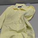 Alimens & Gentle Men's Dress Shirt Regular Fit Stretch Stain Shield Long Sleeve Solid Business Wedding Button Down Shirts (Small, Yellow)