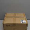 DAMEING Vanity Desk Without Mirror, Makeup Vanity Table with Fabric Drawers and Hook, Simple Home Office Computer Desk with Power Outlet, Compact Makeup Desk for Girls Bedroom and Small Space, Brown