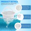 2 x Pool Skimmer Basket 27180-009-000 Replacement Basket for Hayward Inground Pool Strainer Basket, Standard Skimmer Baskets for Swimming Pool, White