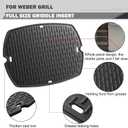 Q2200 Griddle Replacement Parts for Weber Q Grill Parts Weber Q2000 Q2400 Q200 Q220 Q240 Griddle 7583 7645 Grill Grates Full Size Griddle Plates Inserts 396000 6559 Q 2200 Flat Top Reversible