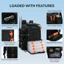 KastKing Bait Boss Fishing Tackle Backpack with Rod Holders-4 Tackle Boxes-Rain Cover,Storage for Fishing Gear